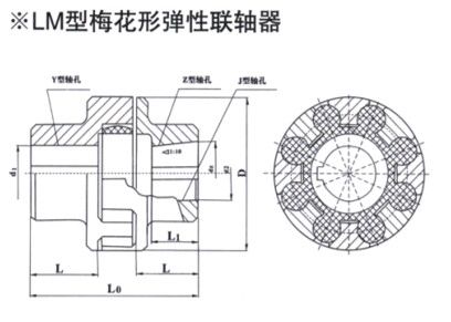 LM型梅花形彈性聯(lián)軸器