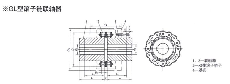 GL型滾子鏈聯(lián)軸器